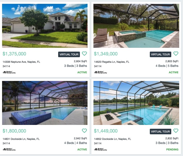 Canoe Landing homes for sale in Naples Reserve Naples Florida