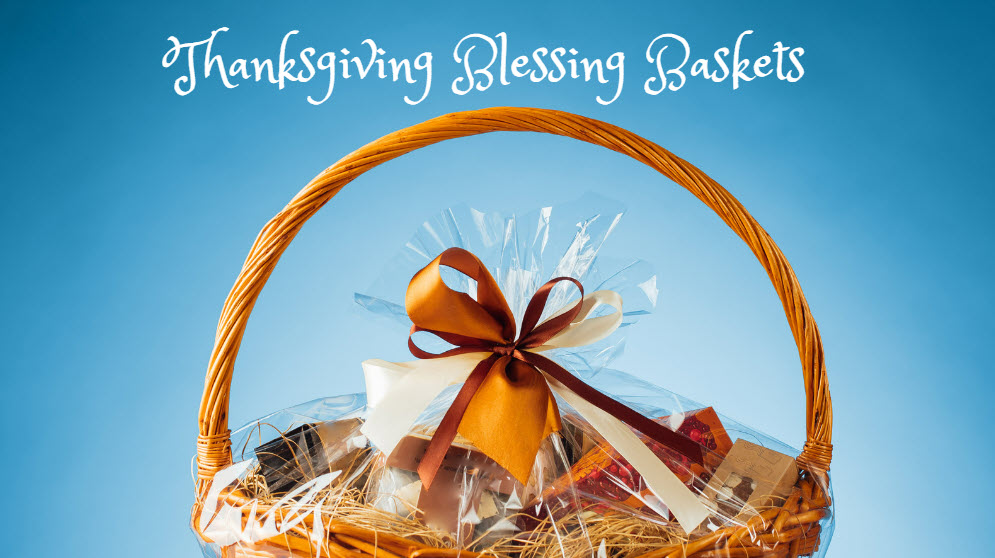 Creating Thanksgiving Blessing Baskets