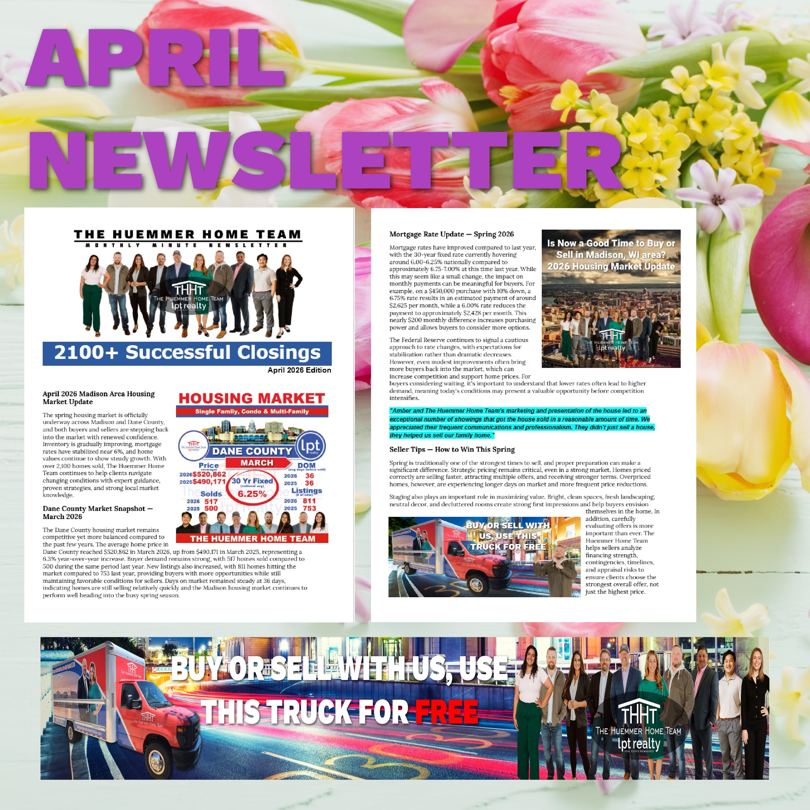 Spring Market is Moving in Dane County | THHT Newsletter