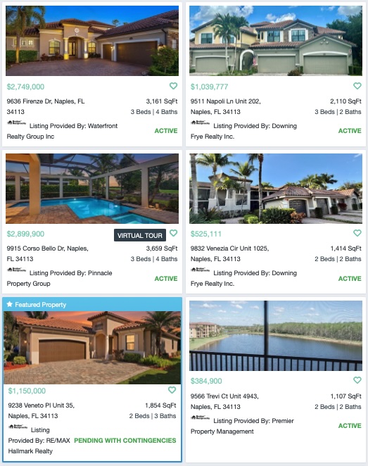 Treviso Bay homes for sale