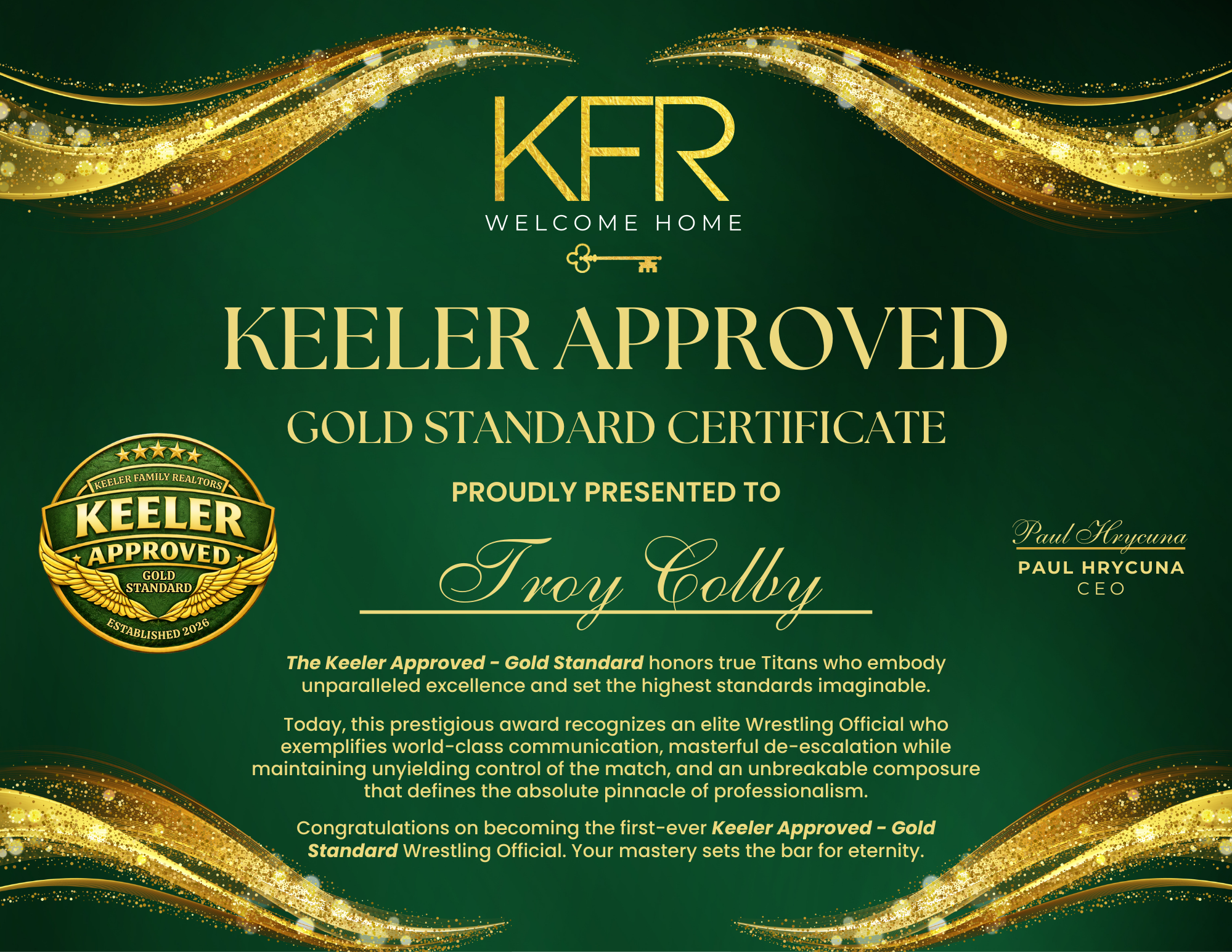 Keeler Approved – Gold Standard Award Presented at BGS Brawls