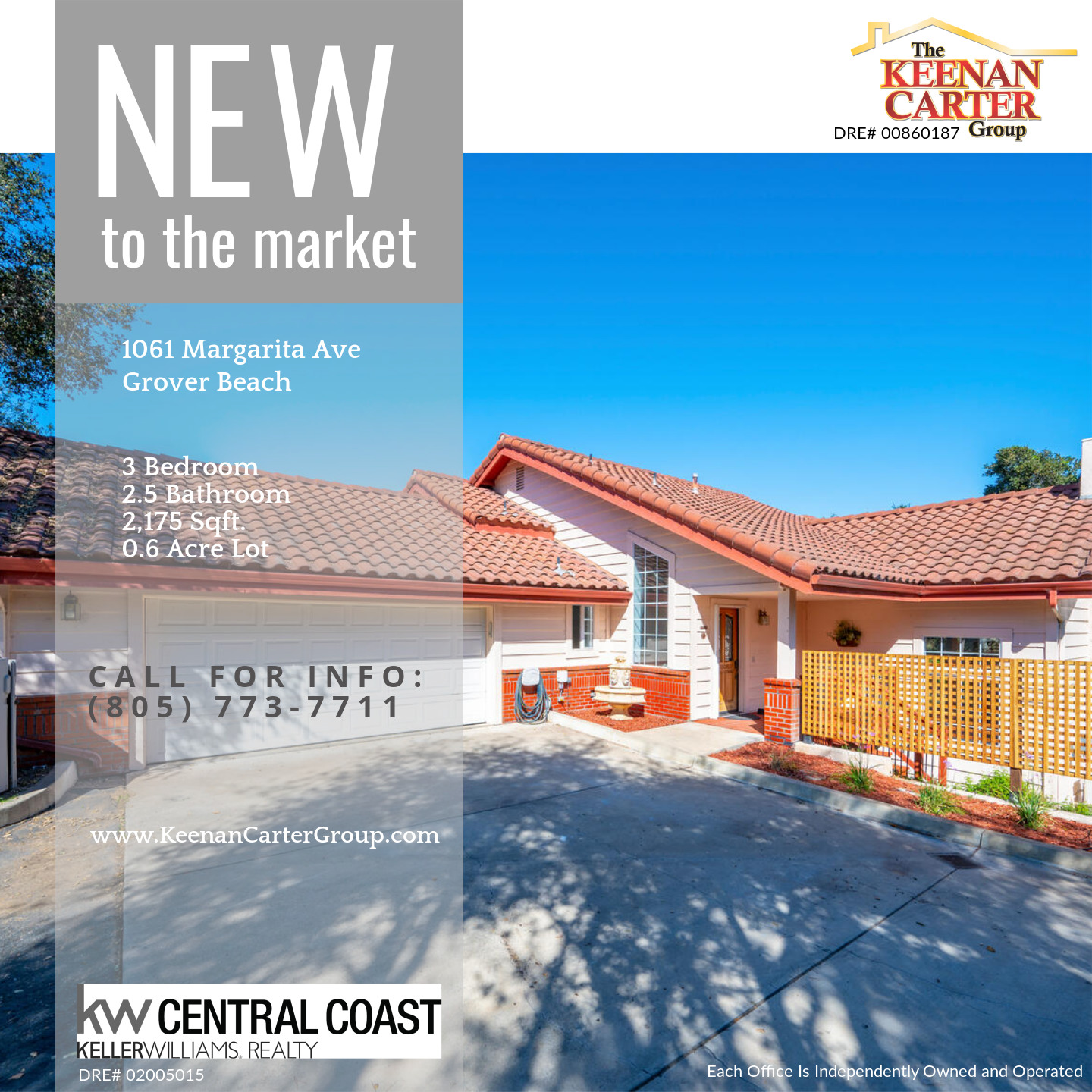 Grover Beach Home: Just Listed: 1061 Margarita Ave.