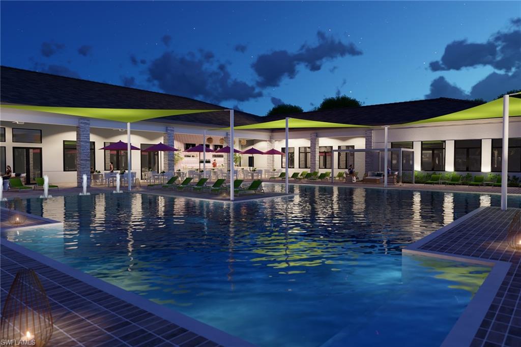 Valencia Sky Naples FL clubhouse swimming pool and resort style amenities