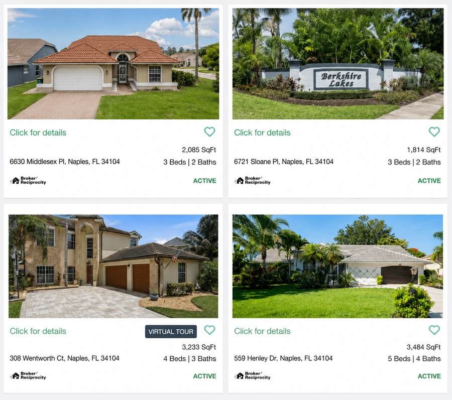Berkshire Lakes homes for sale in Naples Florida single family home MLS listings
