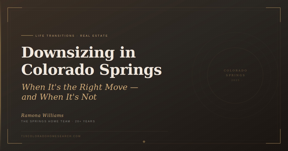 Downsizing in Colorado Springs