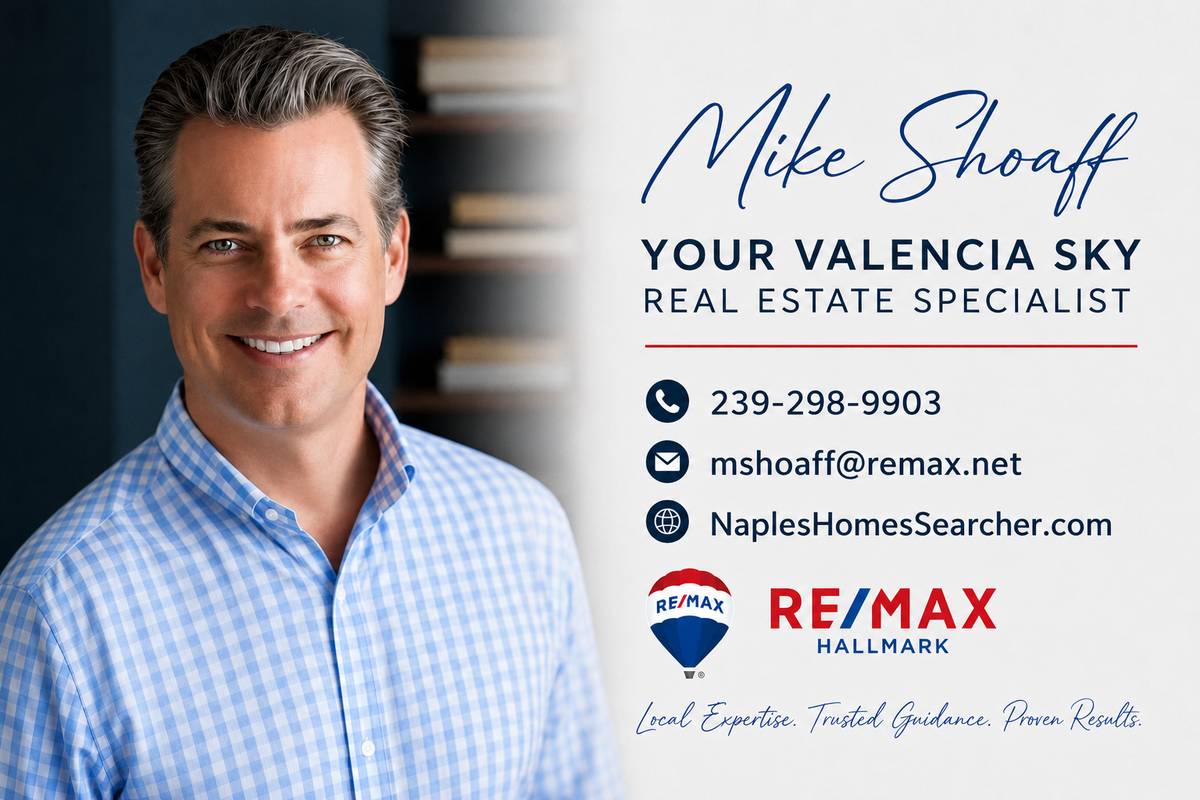 Mike Shoaff Valencia Sky Realtor and Naples FL real estate agent helping 55 plus home buyers