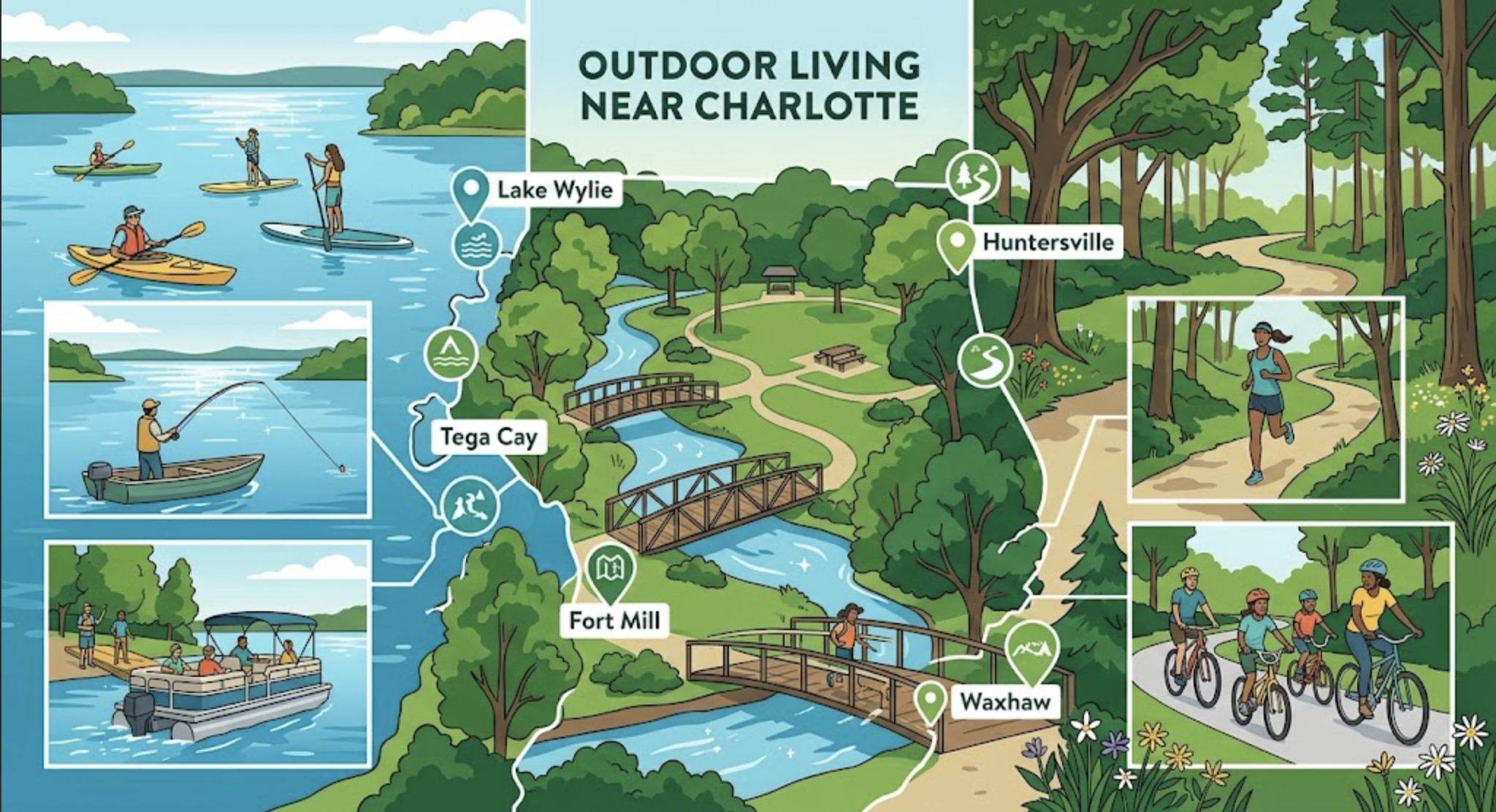 Best Places to Live Near Charlotte for Outdoor Enthusiasts