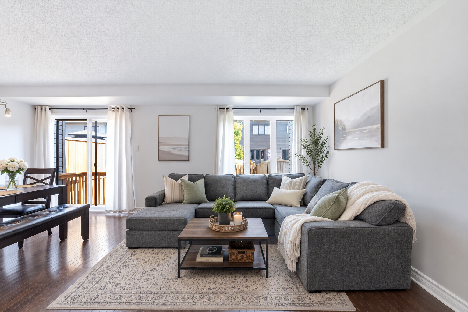 Bright living room at 607 Petrichor Crescent