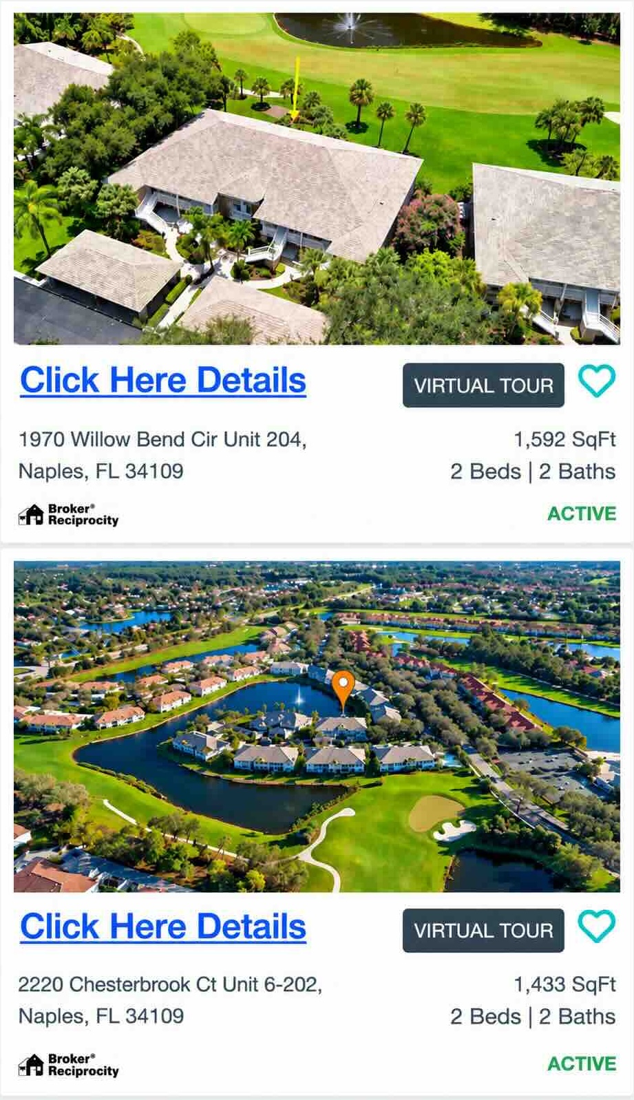 Condos for sale in Stonebridge Naples FL bundled golf community