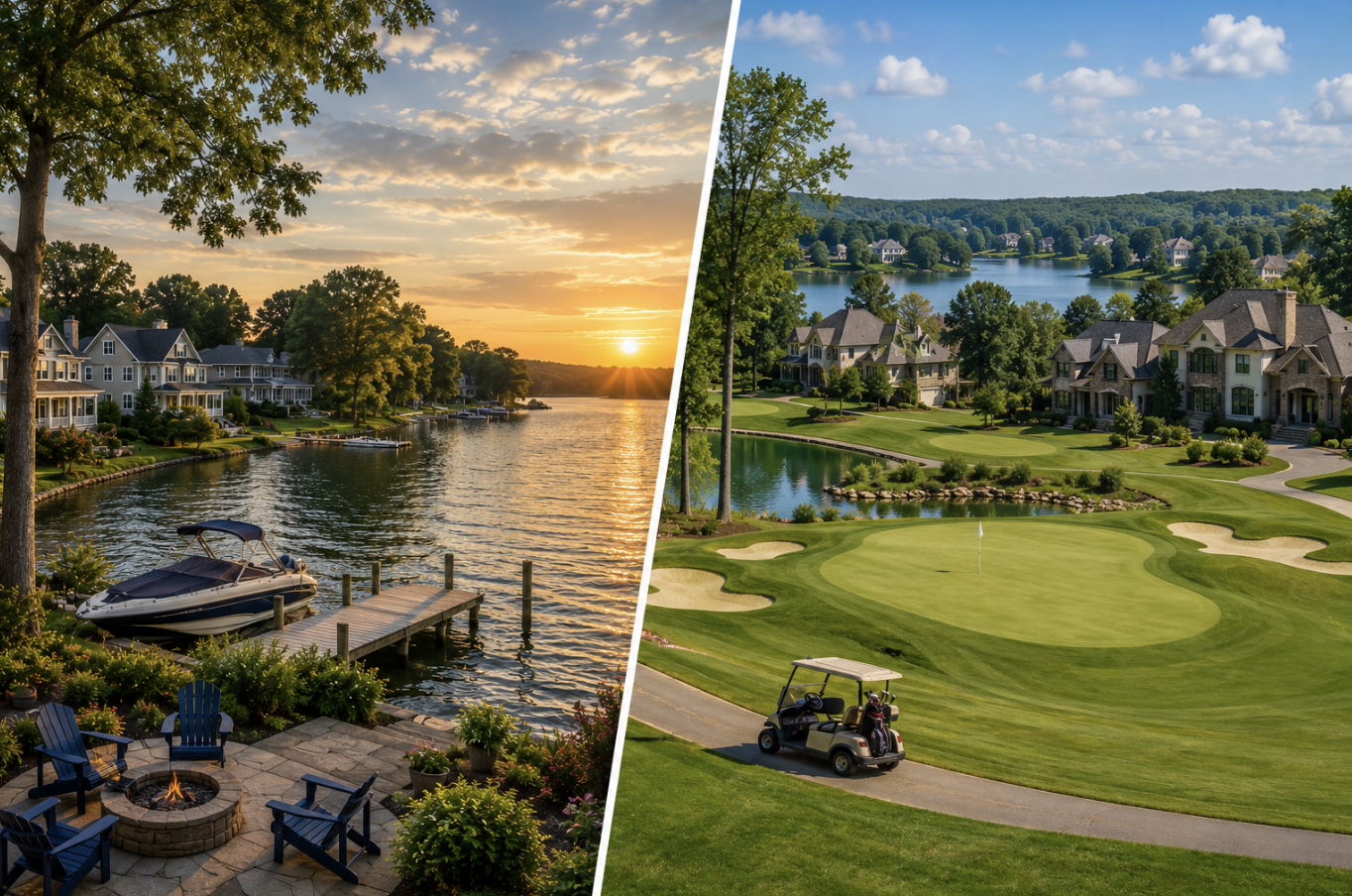 Lake Wylie vs Tega Cay: Waterfront vs Golf Community Living