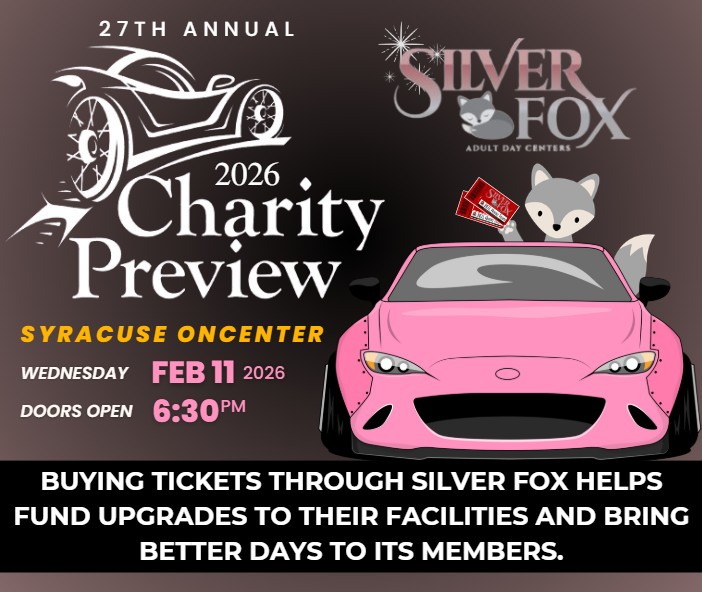 Support Silver Fox and Our Community at the Syracuse Auto Dealers Charity Preview