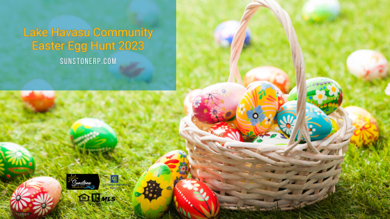 Come to SARA Park on Sunday, April 2nd, 2023 to help the Easter Bunny find his hidden eggs early at the Lake Havasu Community Easter Egg Hunt.