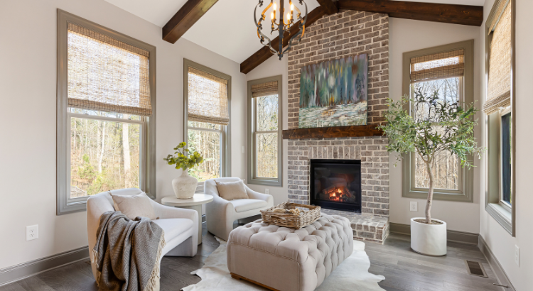 Staged luxury home interior in Georgia