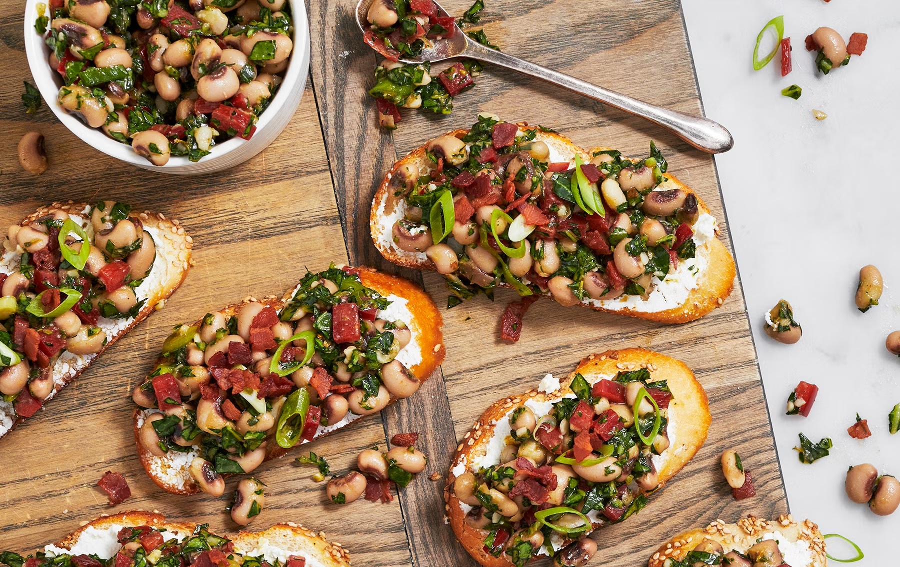 Dava's Favorite: Black-Eyed Pea Bruschetta