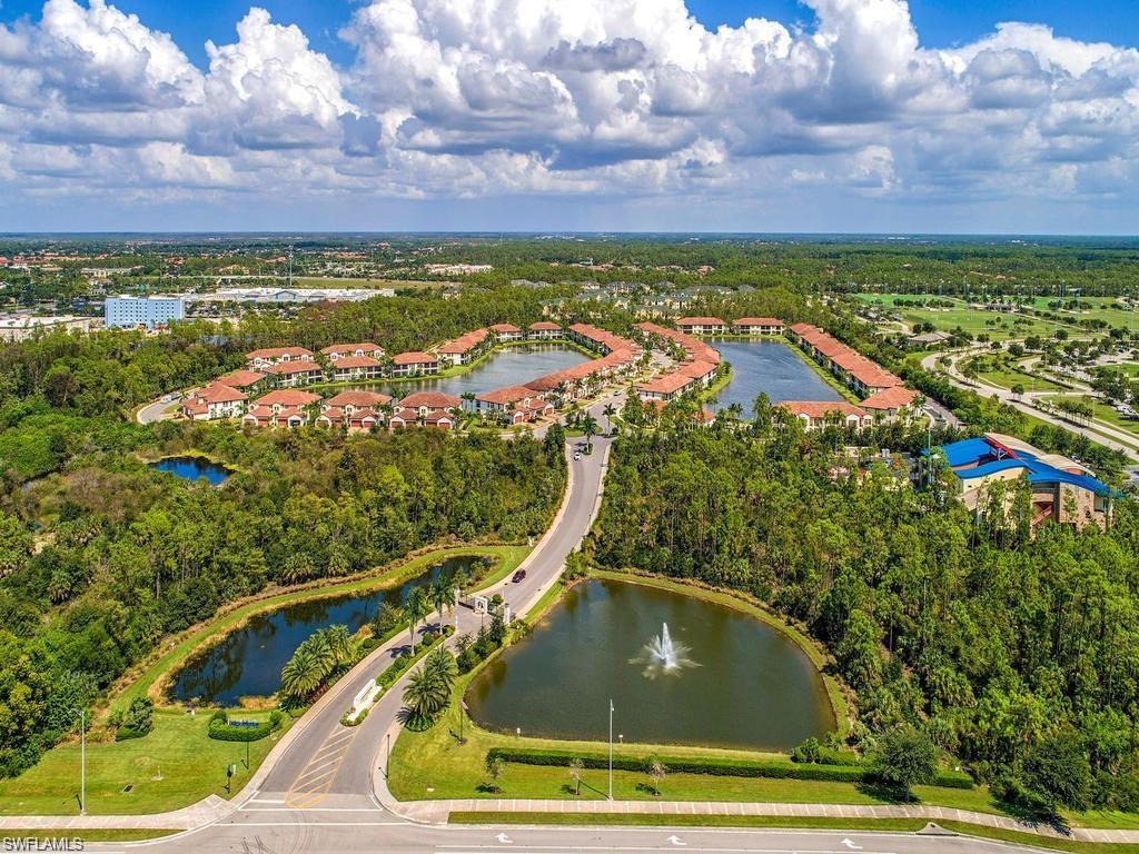 Livingston Lakes Naples FL condominium community aerial view