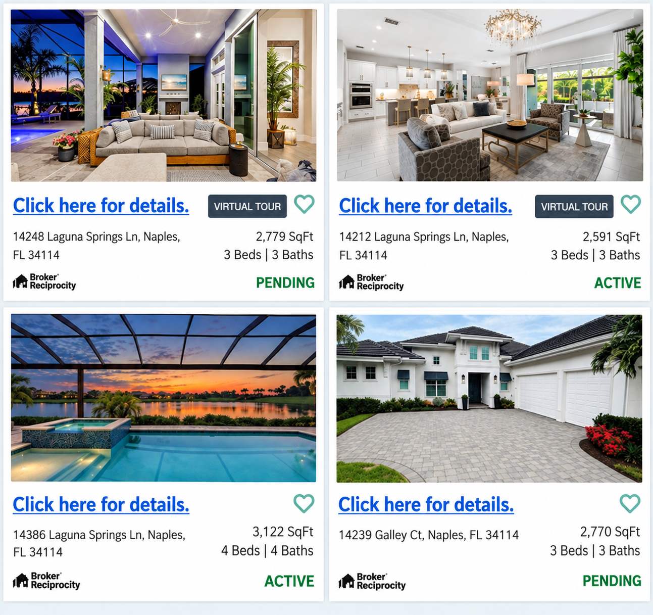 Crane Point homes for sale in Naples Reserve Naples Florida