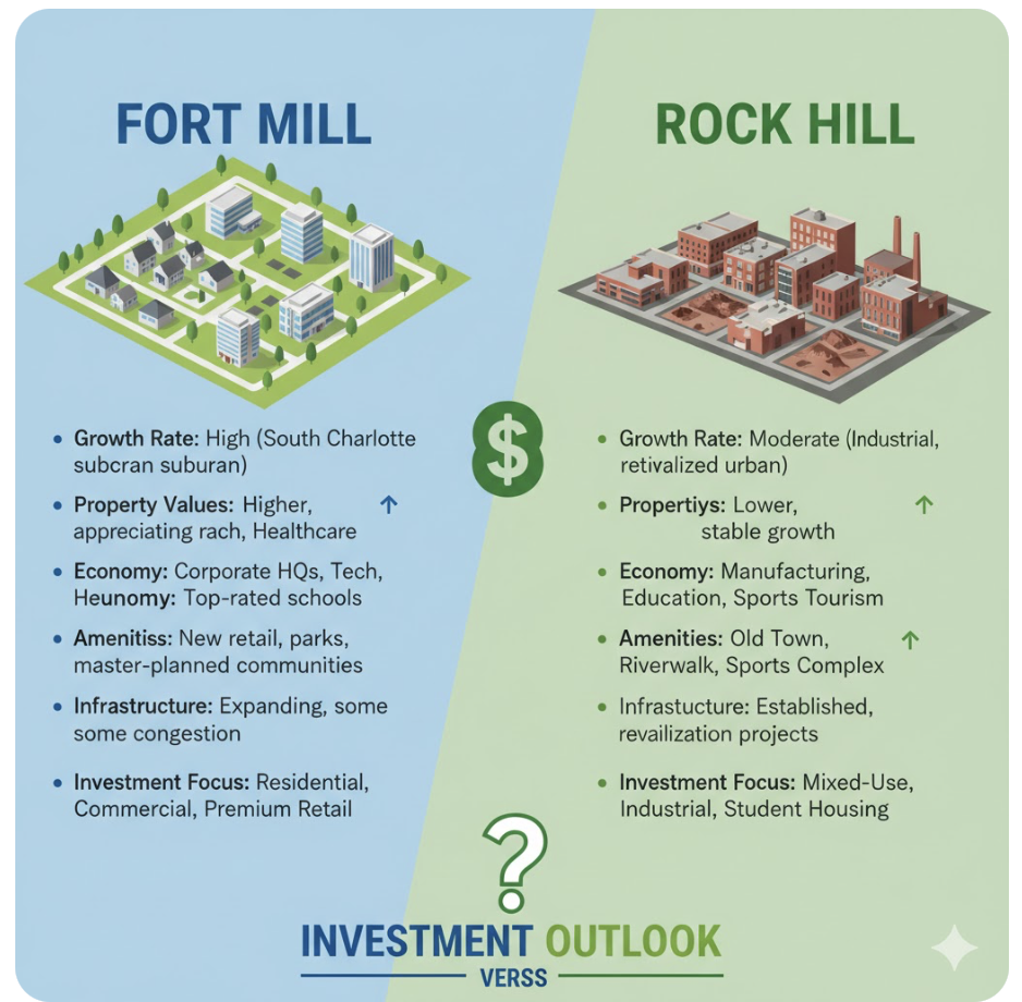Best Investment Opportunities in Fort Mill and Rock Hill