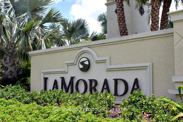LaMorada Naples FL community entrance sign