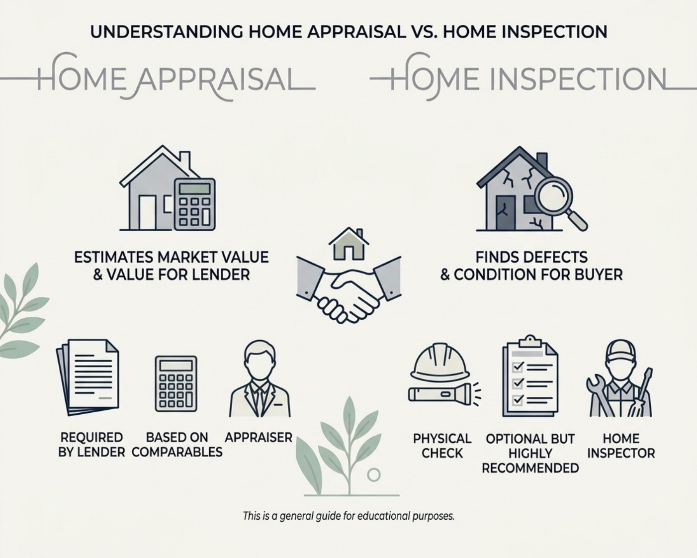 Home Appraisal vs. Home Inspection: Understanding the Difference Before You Buy in MD & VA