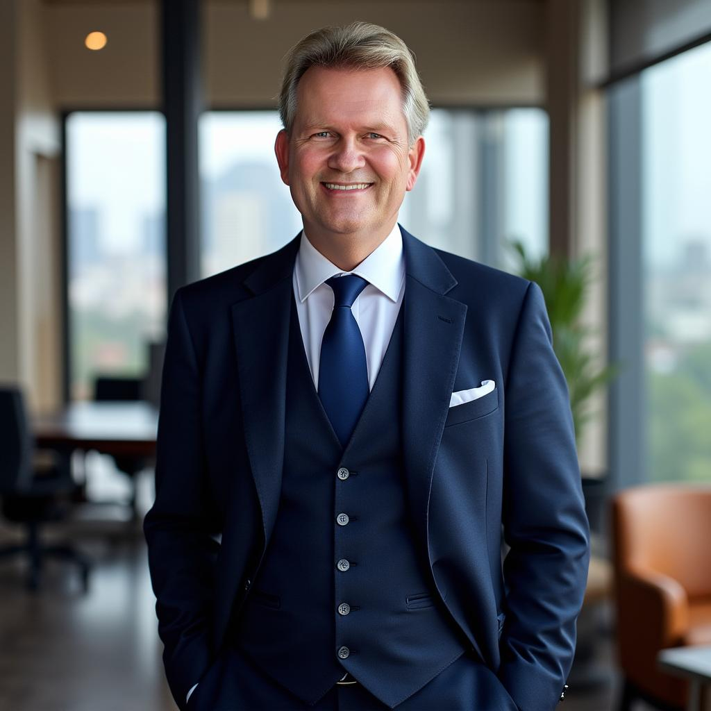 A person in a suitAI-generated content may be incorrect.