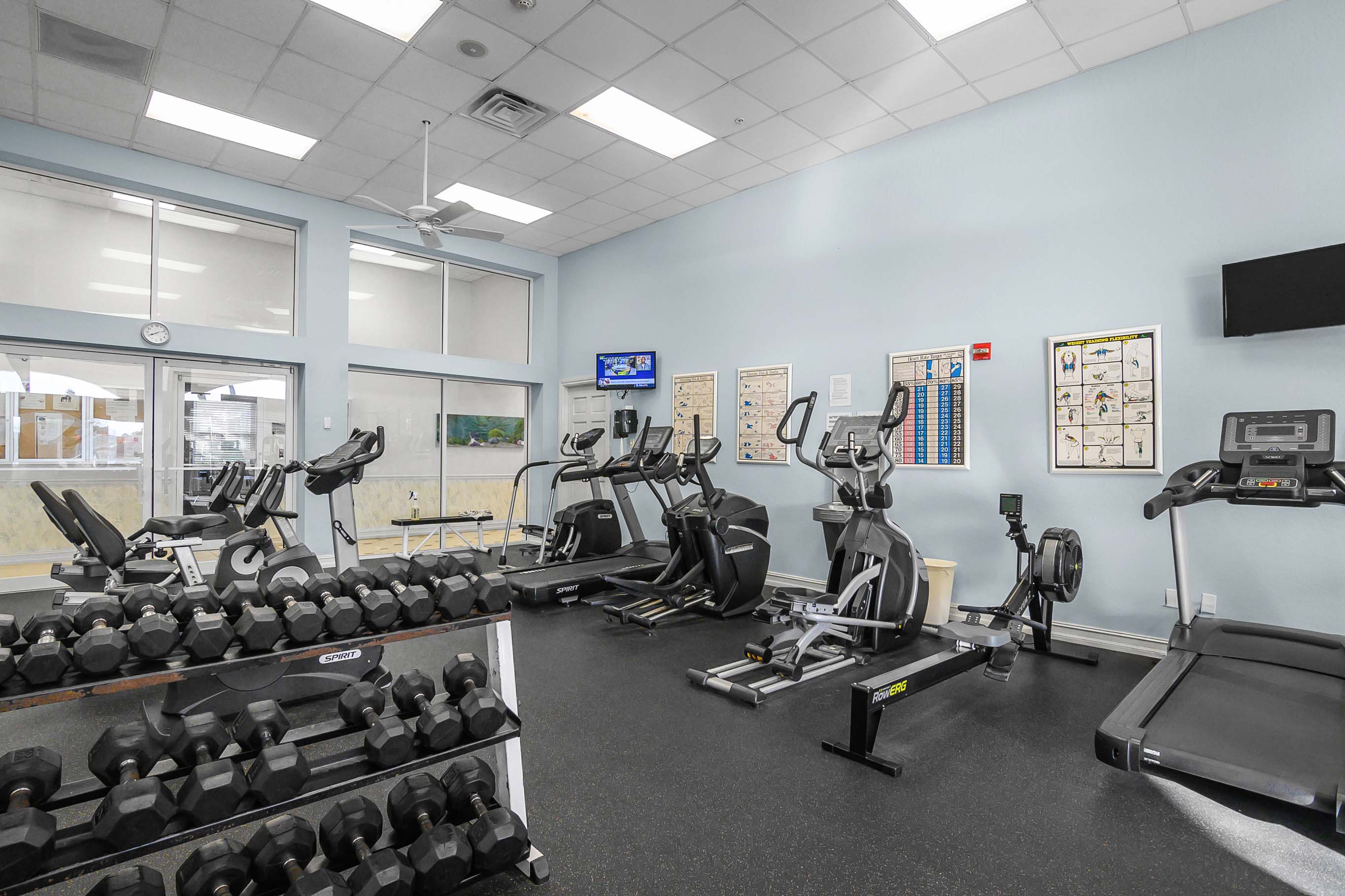 Fitness center at The Shores at Berkshire Lakes in Naples Florida