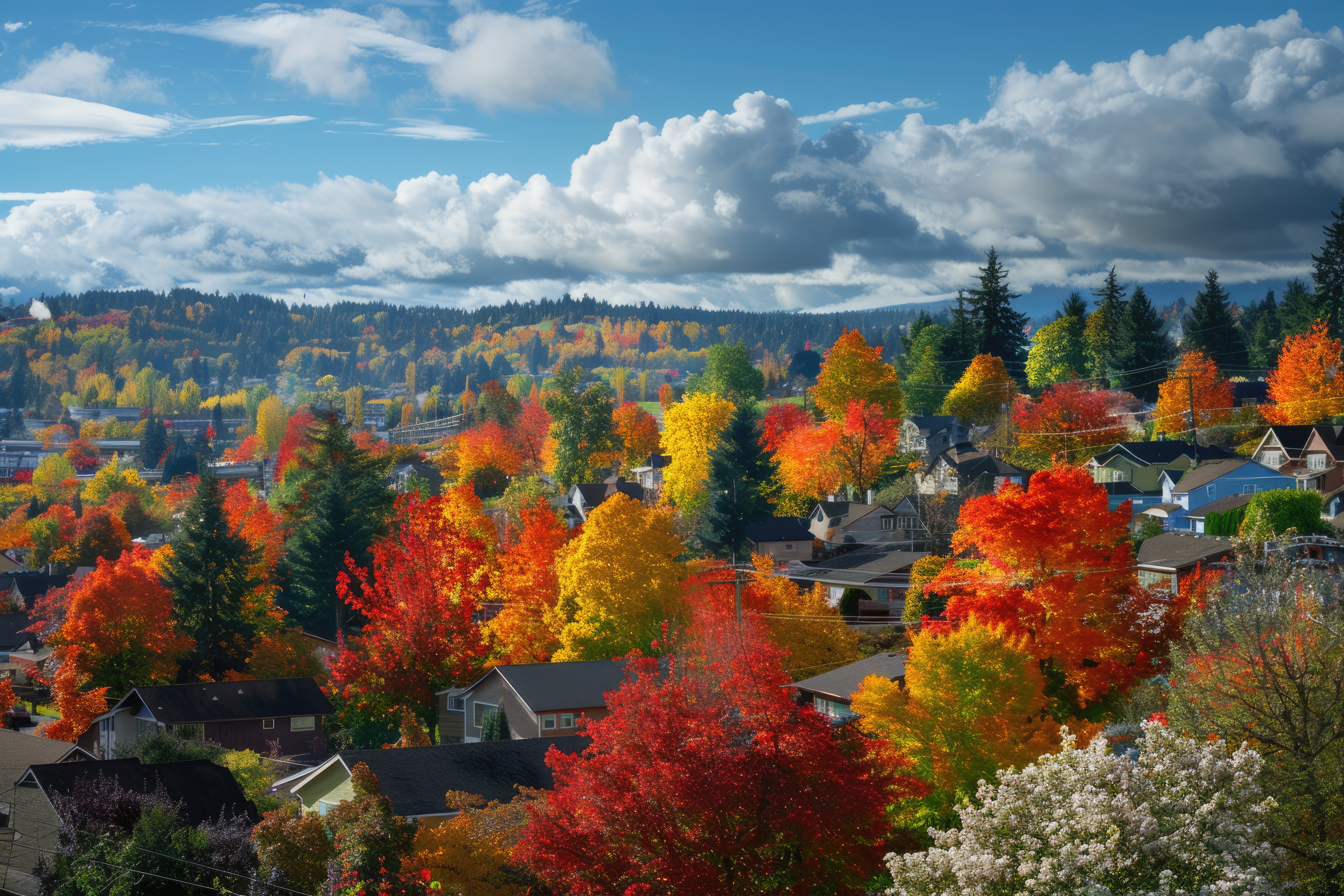 Happy Valley Oregon aerial view