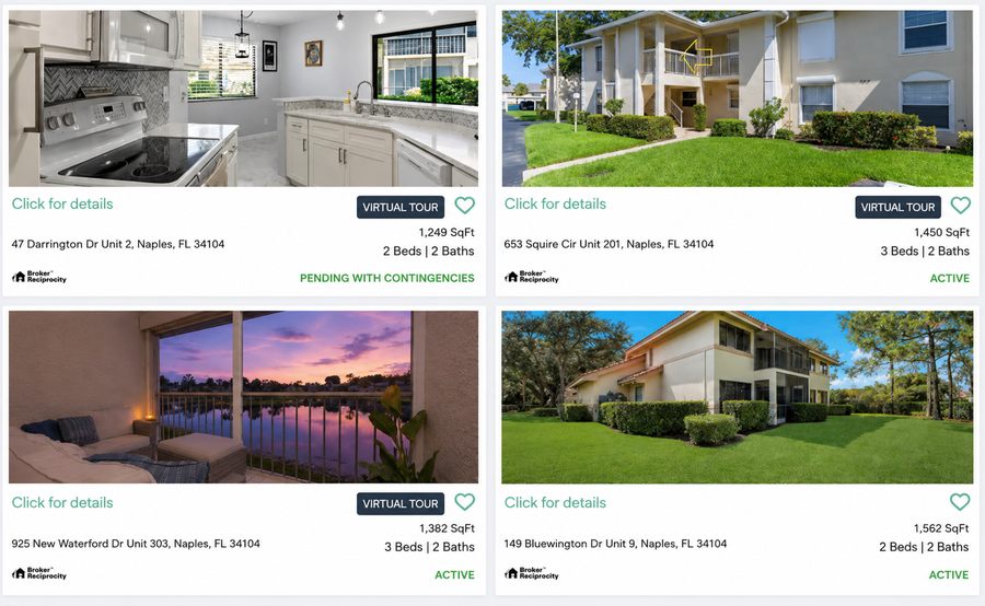 Berkshire Lakes condos for sale in Naples Florida condominium MLS listings