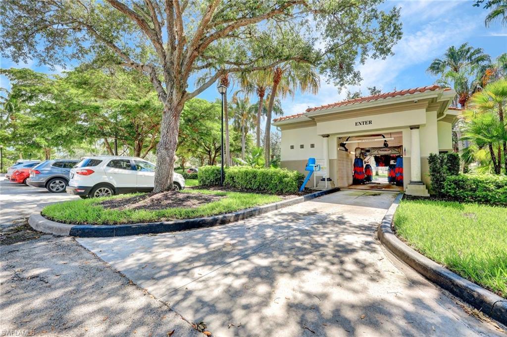 Resident car wash at the Island Walk Town Center in Naples, Florida