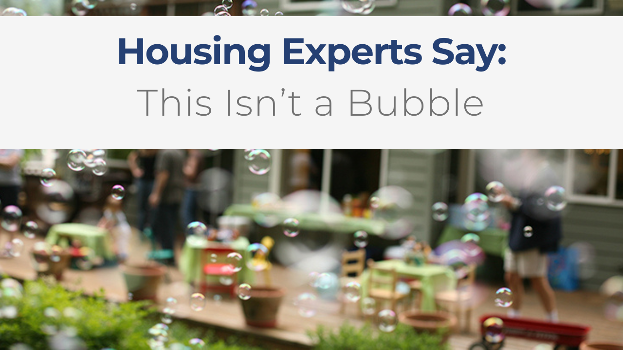 This Isn't A Housing Bubble Experts Say