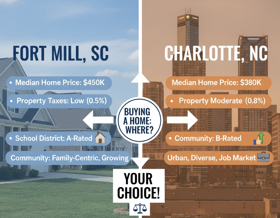 How Much Does It Cost to Buy a Home in Fort Mill vs. Charlotte in 2025?