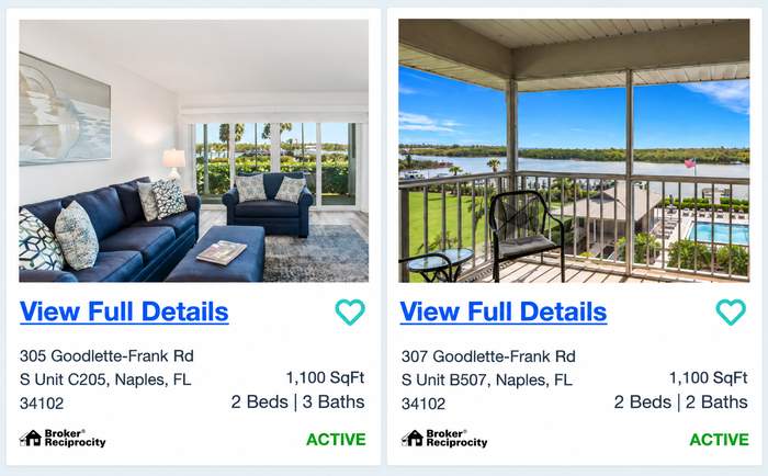 Mariners Cove Naples Florida waterfront condos for sale