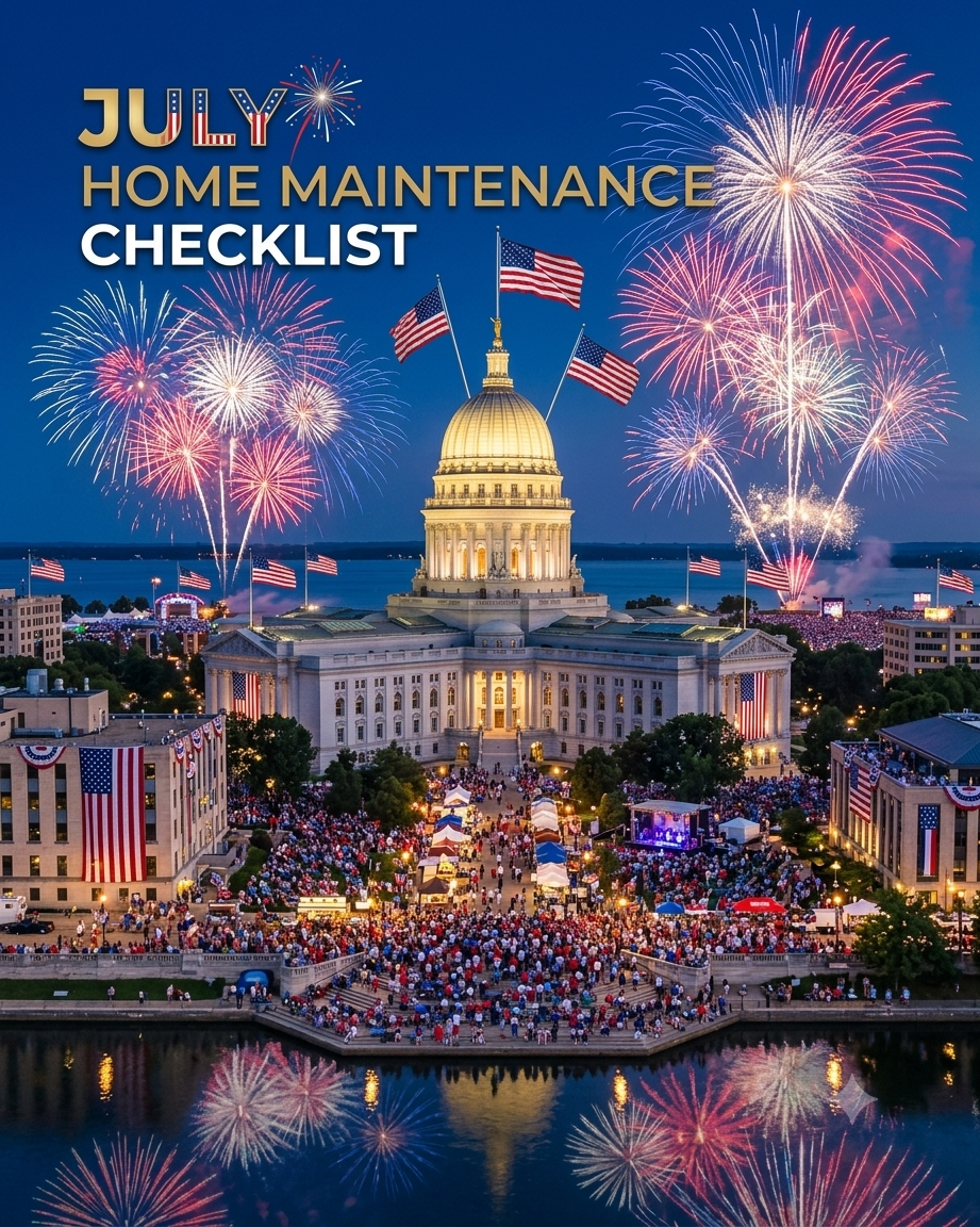 July Home Maintenance Checklist for Madison, WI Homeowners