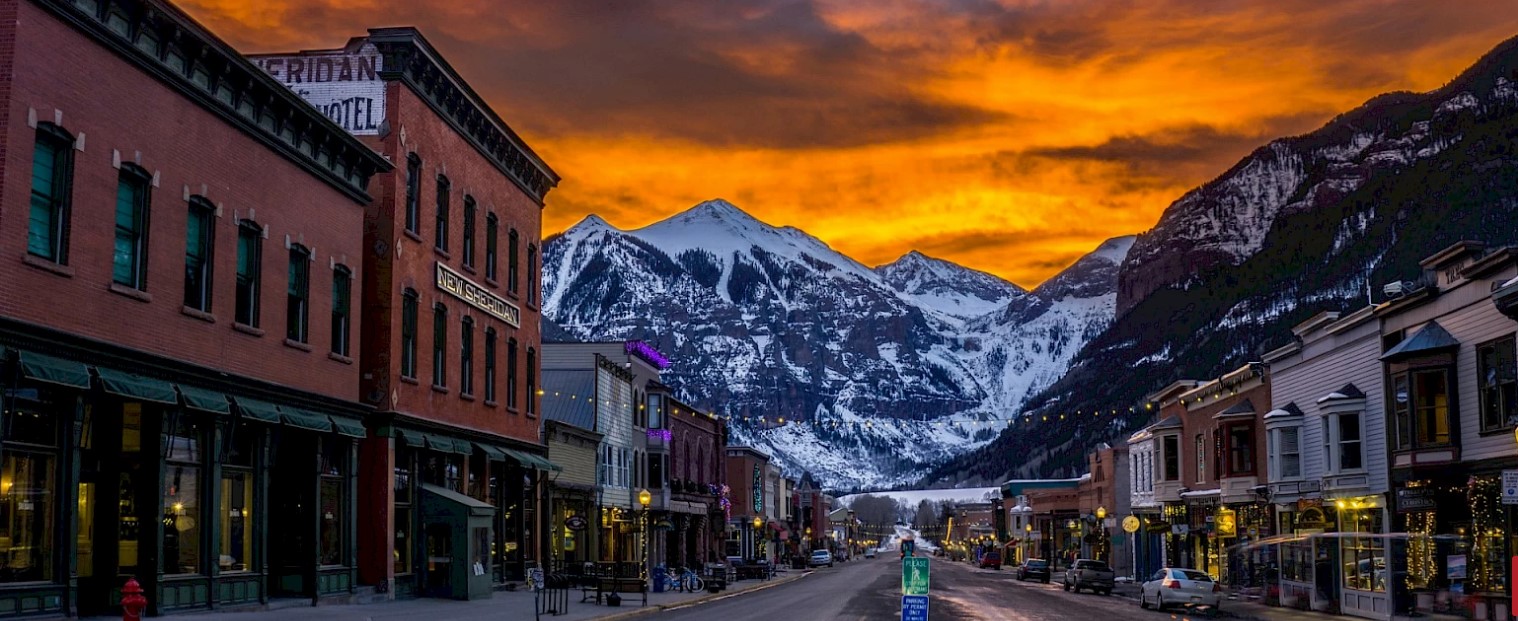 Telluride offers a charming downtown and sweeping views of the San Juan Mountains in Colorado.