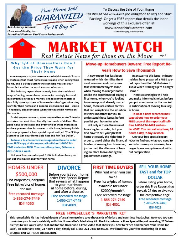 April MarketWatch Newsletter