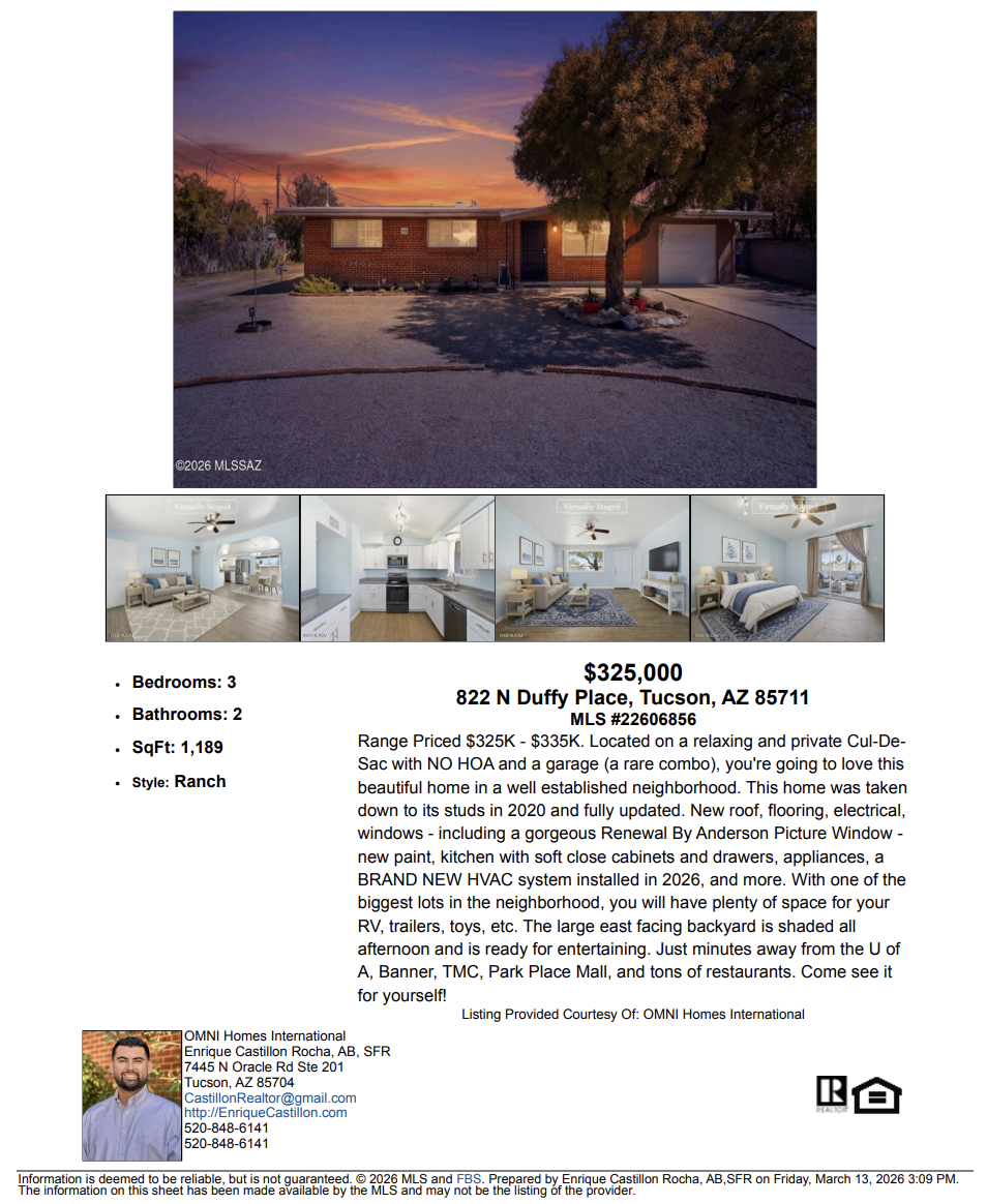 8202 W Calle Sancho Panza, Tucson, AZ 85757