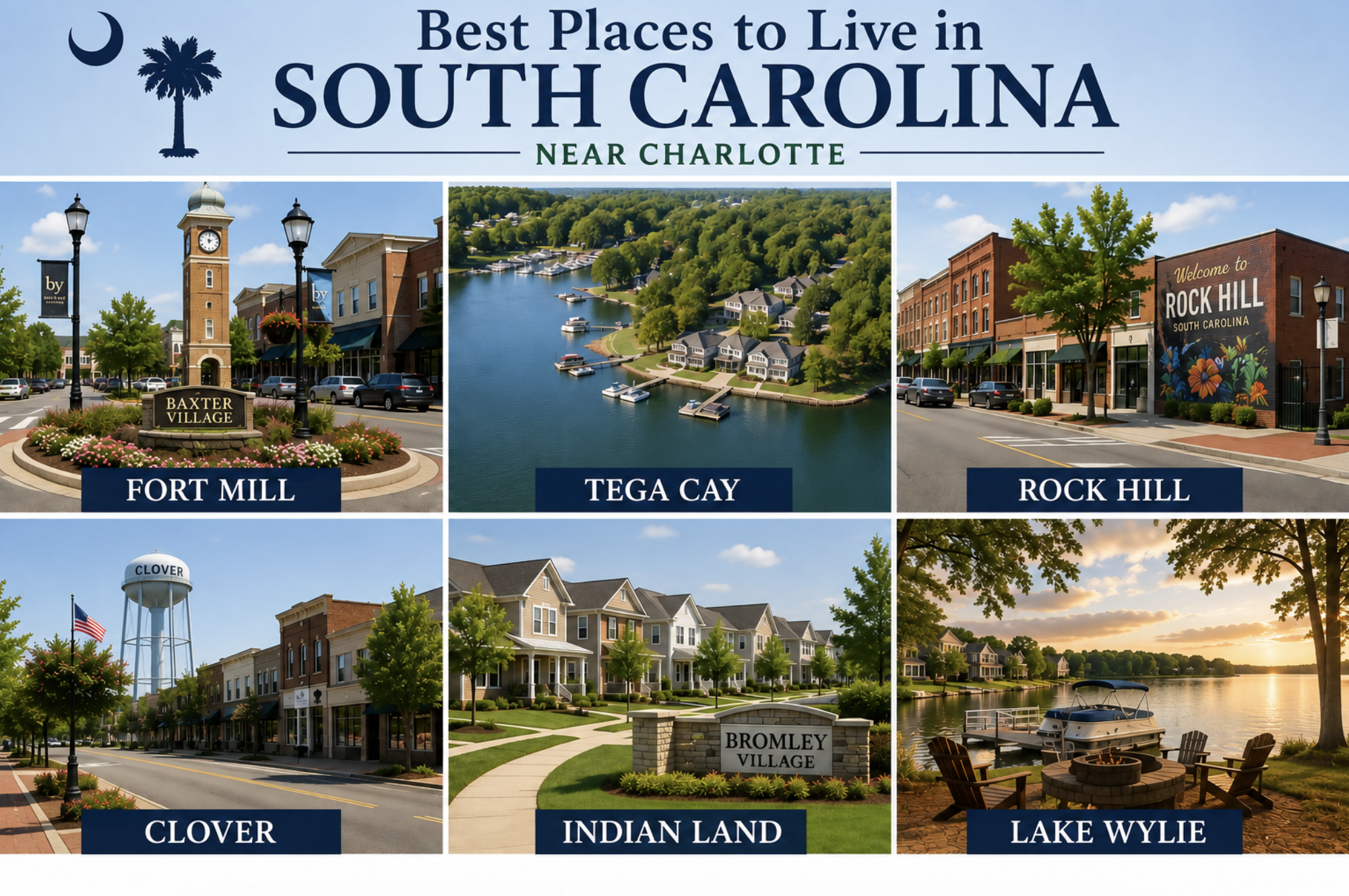 Best Places to Live in South Carolina Near Charlotte