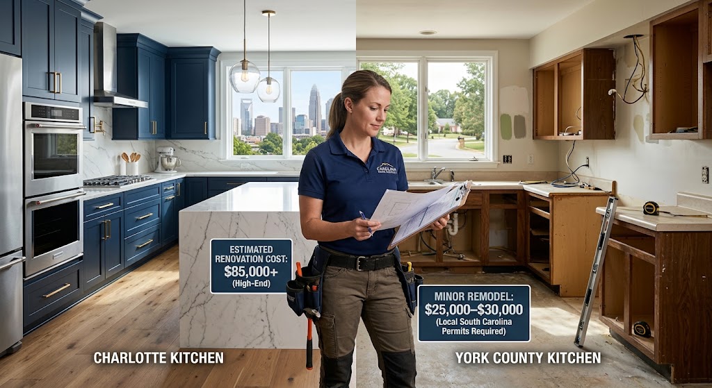 What Does It Cost to Renovate a Kitchen in Charlotte vs. York County?