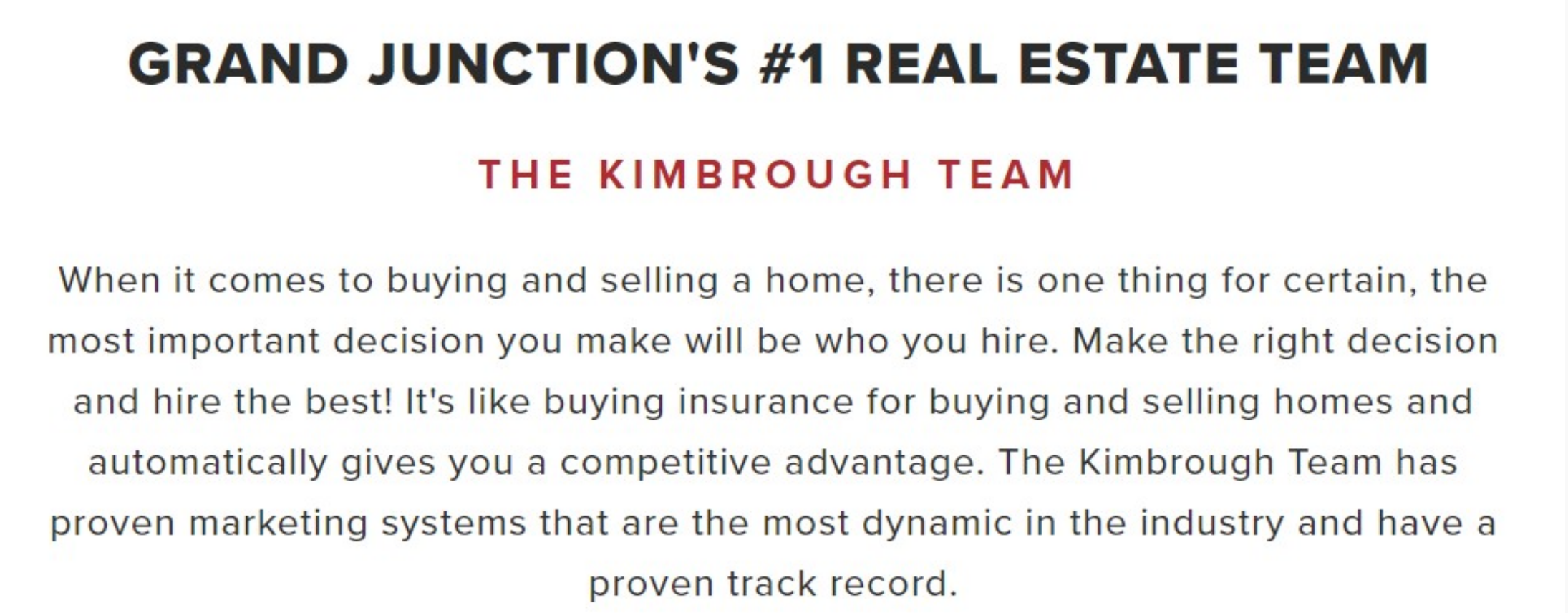 work with the best top number 1 realtor in grand junction and mesa county