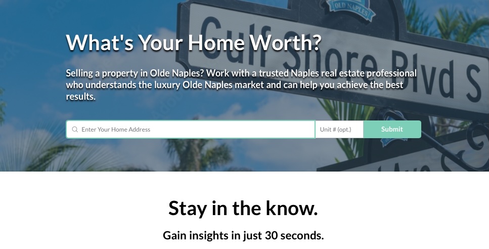 Olde Naples home value estimate and selling guide