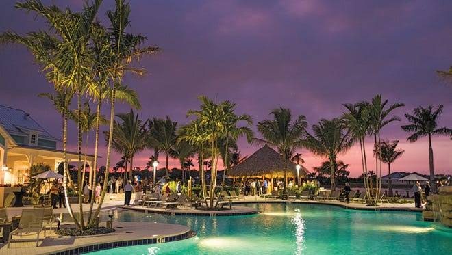 Naples Reserve Island Club pool and community amenities near Savannah Lakes