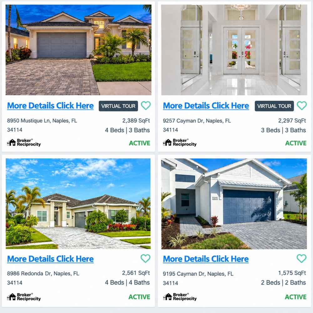 Azure at Hacienda Lakes homes for sale in Naples Florida