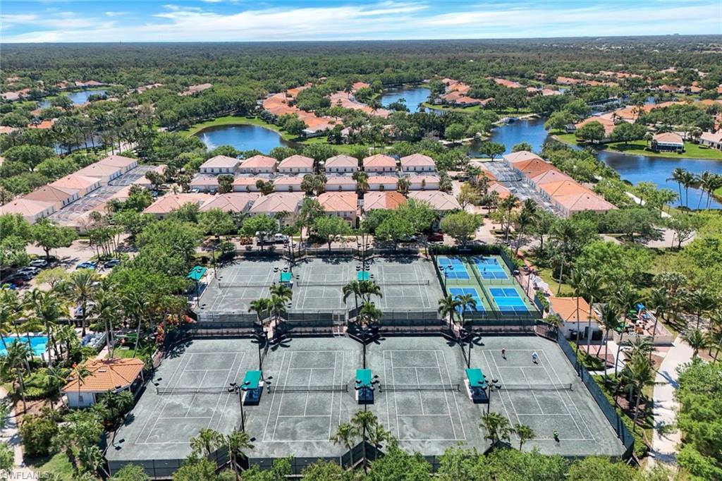 Tennis and pickleball courts at Island Walk in Naples, Florida