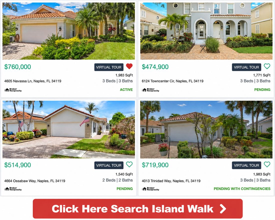 Island Walk homes and villas for sale in North Naples Florida search current Island Walk real estate listings