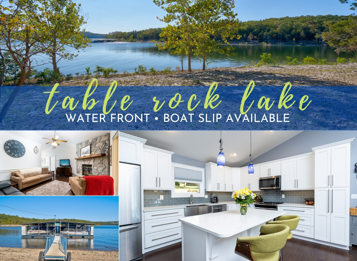 Table Rock Lake Front Home | 145 Hidden Shores Drive | Boat Slip Available