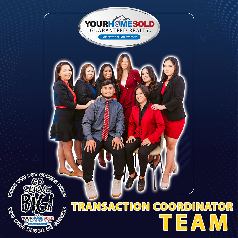 YOUR HOME SOLD GUARANTEED REALTY TRANSACTION COORDINATORS CLOSE 1,000 FILES IN 12 MONTHS